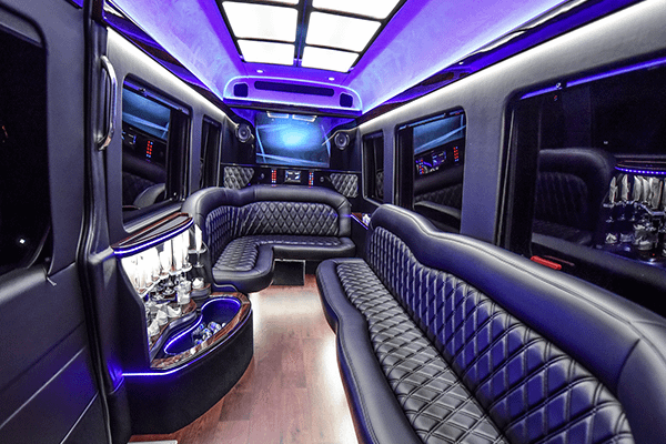 Limo Sprinter Van for Parties, birthdays, nights out, Professional Chauffeur Service